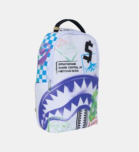 Digital Graffiti Shark Backpack