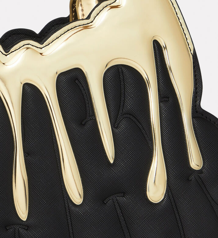 Sprayground Gold Drips Shark Mouth Handbag, Packshot View