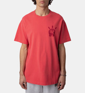 تيشيرت تيدي سكول إغرافيك بياقة مستديرة