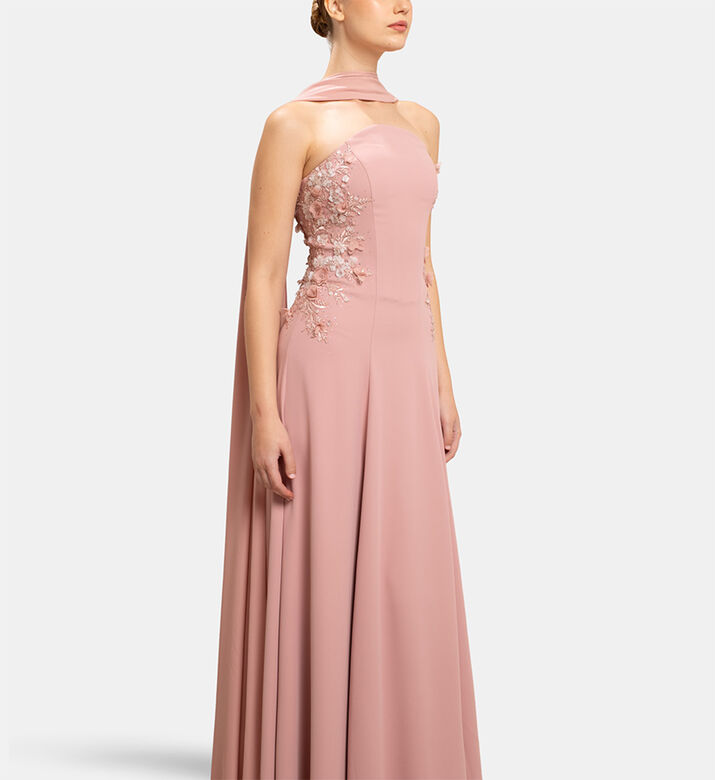 Michael Cinco Long Dress, Model View