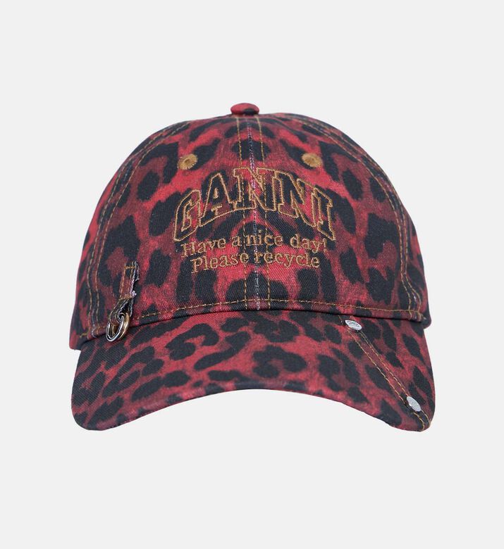 Leopard-print Cap