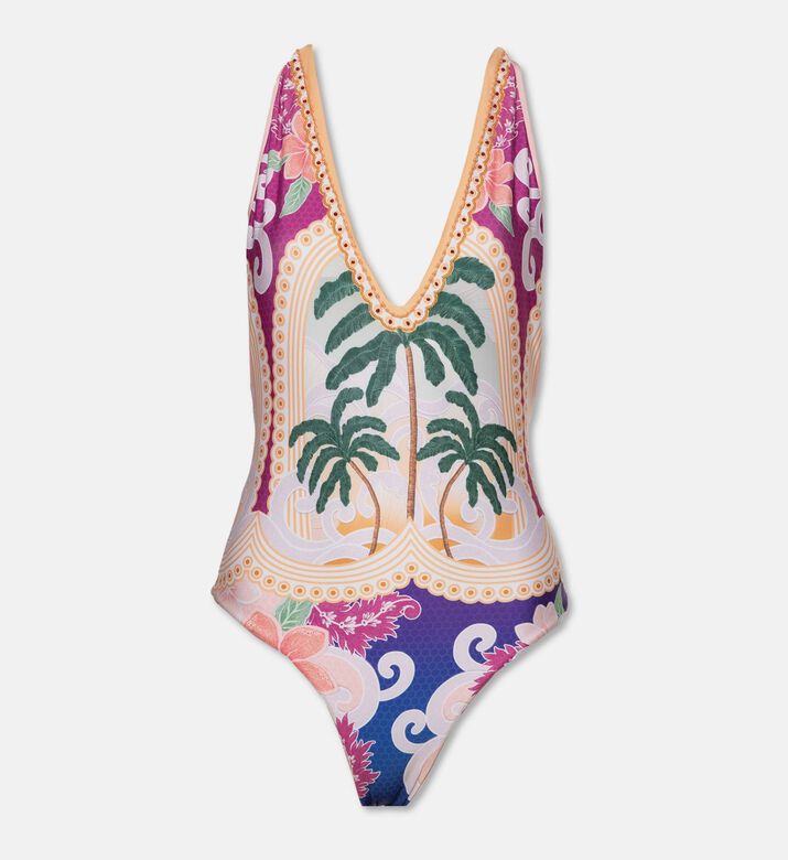 Agua Bendita Aloe Deep-v Tropical Monokini, Packshot View