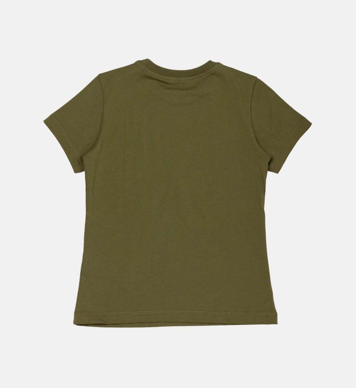 Cotton Logo Script-print T-shirt
