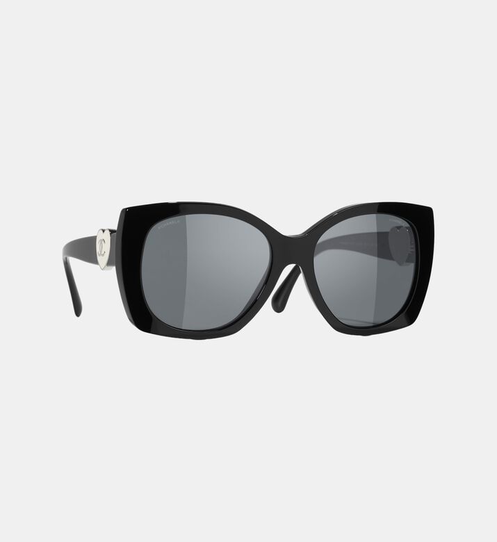Cat-eye Heart Detail Sunglasses