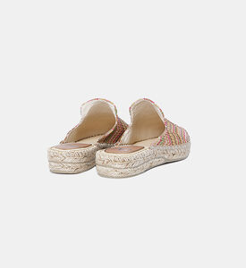 حذاء إسبادريل مفتوح من الخلف متعدد الألوان