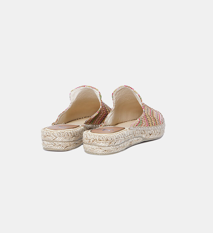 حذاء إسبادريل مفتوح من الخلف متعدد الألوان