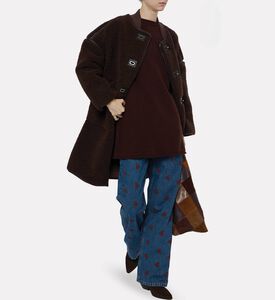 Ba and Sh Zip Fastening Long-sleeve Mini Dress, Model View