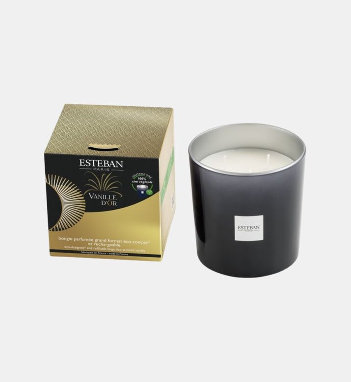 شمعة فانيل دور معطرة كبيرة قابلة لإعادة الشحن 450 غرام