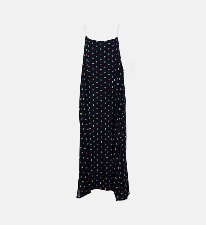 Geo-print Side Slits Sleepshirt