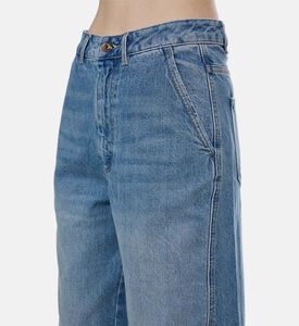 Francis Wide-leg Denim Bermuda Shorts
