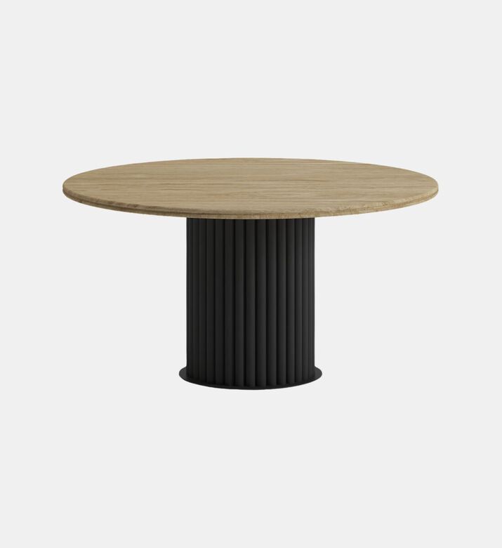 Home Deco and More Metal Base Round Dining Table, Packshot View
