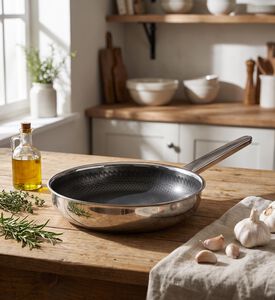 Estia Frying Pan Allegro Stainless Steel Ceramic Coating, Model View