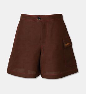 Marni Button Closure Wide-leg Shorts, Packshot View