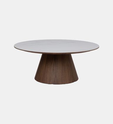 Snow Walnut Ceramic Walnut Coffee Table