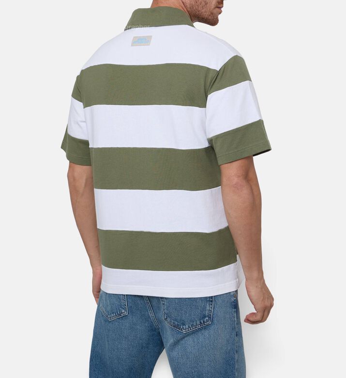 Axel Arigato Two-tone Striped Polo Shirt, Model View