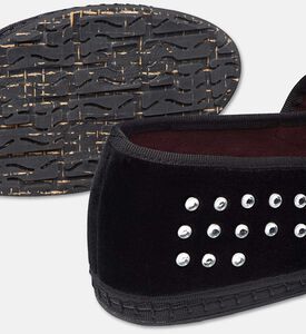 Flabelus Mae Velvet Embellished Mary Janes, Black, Eu-37, Packshot View