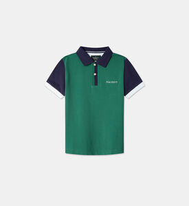 تيشيرت بولو هيريتيج مقسم بألوان