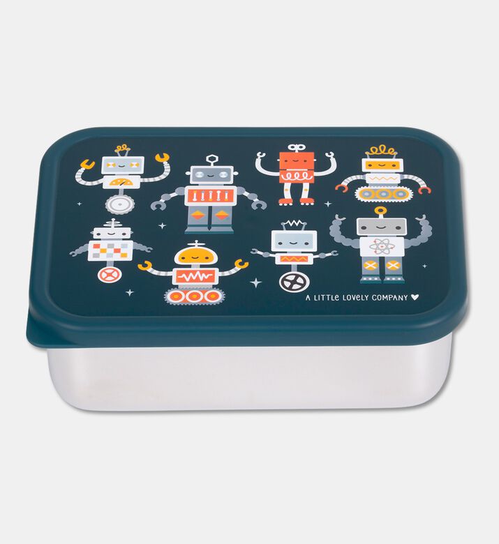 A Little Lovely Company Ss Lunch Box Robots, Packshot View