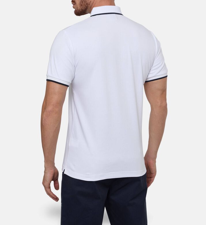 Hackett London Button Placket Regular-fit Polo, White, Xl, Model View