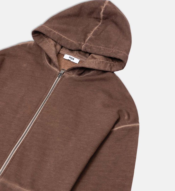 Zip Fastening Hooded Sweater
