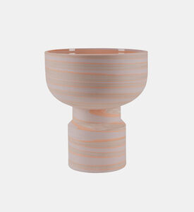 مزهرية سيراميك كبيرة مصنوعة يدوياً