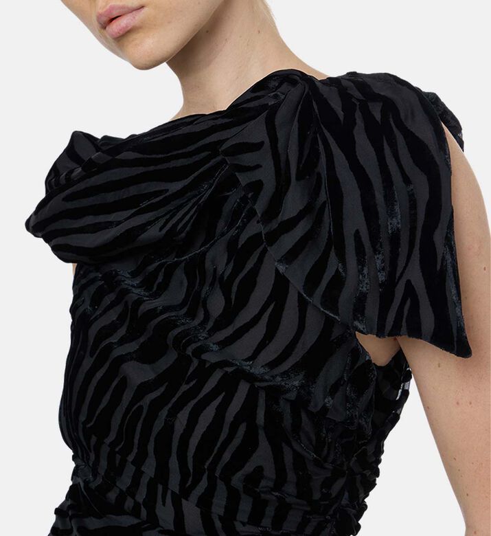 Isabel Marant All-over Animal-print Sleeveless Dress, Model View