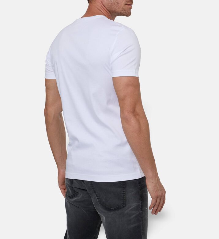 Diesel Box Logo-detail T-shirt, White, L, Model View