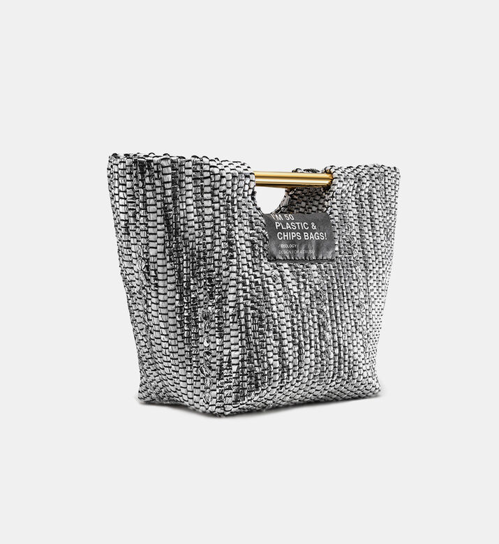 V Metallic Handbag