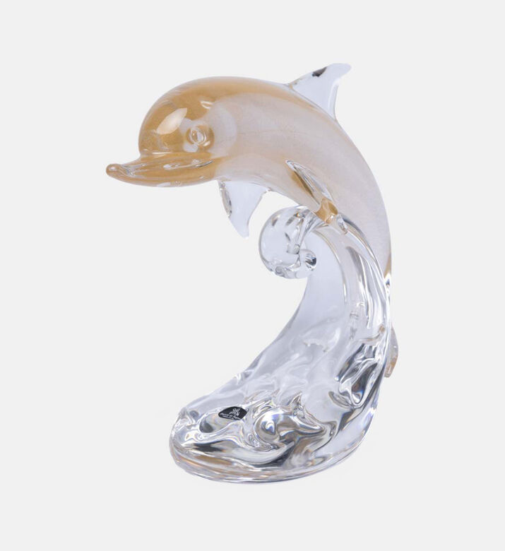 Dolphin Baby On The Wave Gold