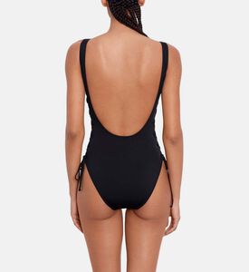 Crisscross Lace-up One-piece Swimtsuit