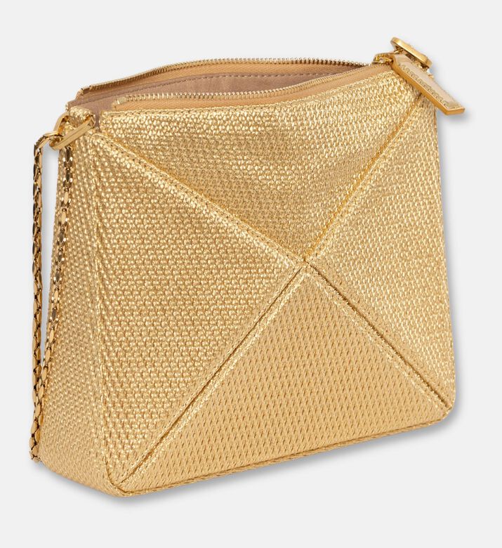 Mlouye Flex Suede Top Handle Mini Bag, Gold, Packshot View