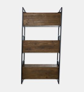 Home Deco and More Judy Pine Wood Half Shelf, Packshot View