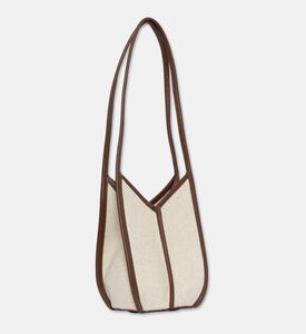 Hereu Canvas Paneling Bucket Shoulder Bag, Packshot View