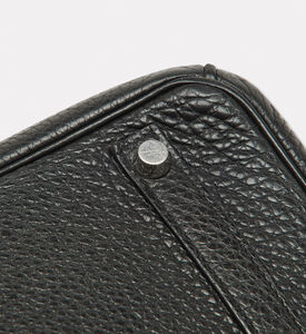 Hermes Preowned Hermes Noir Togo Leather Palladium Finish Birkin 30 Bag, Packshot View