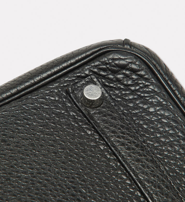 Hermes Preowned Hermes Noir Togo Leather Palladium Finish Birkin 30 Bag, Packshot View