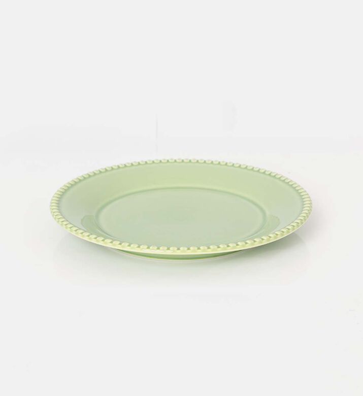 Easy Life Porcelain Painted Design Dinner Plate, Green, Packshot View