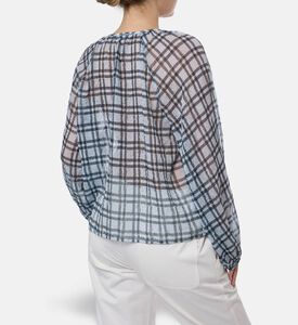 Samsoe Savira Checked Blouse, Model View