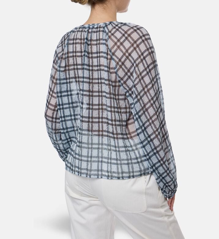 Samsoe Savira Checked Blouse, Model View