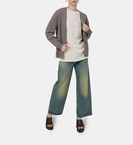 بنطال عالي الخصر مستوحى من طراز قديم