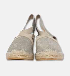 Toni Pons Triton-7 Shimmery Cotton Blend High-wedge Espadrille, Light-gold, Eu-42, Packshot View