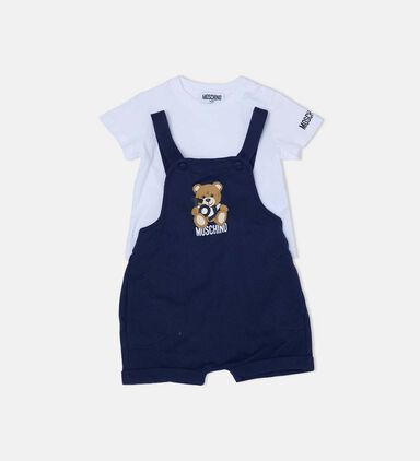 Cotton Teddy Bear Dungarees