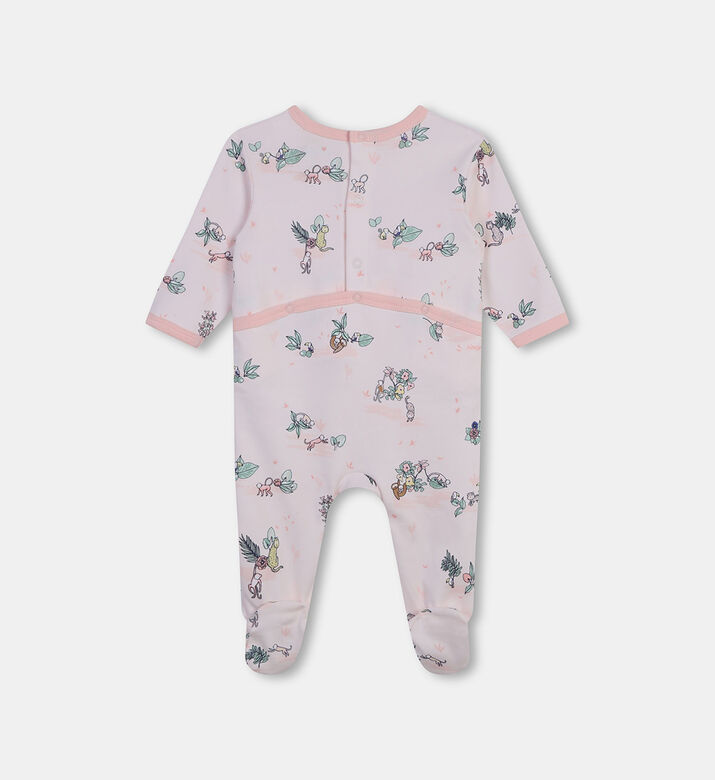 بيجاما بإغلاق كبس بطبعة على كامله