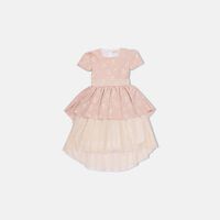 Floral Square-neck Flared Dress
