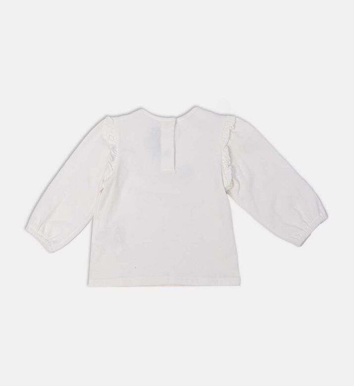 تيشيرت قطن بأكمام طويلة بطبعة كلب