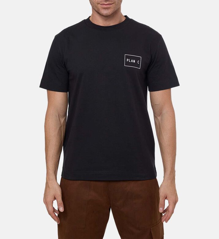 Plan C Logo-print Short-sleeve T-shirt, Model View