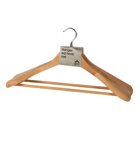 طقم شماعة معطف خشبية مكون من قطعتين