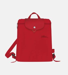 Le Pliage Cowhide Flap Logo Backpack