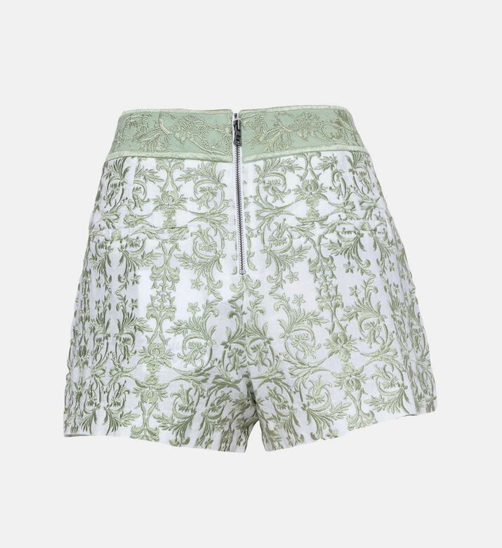 دونالد السراويل الكتان المطرزة