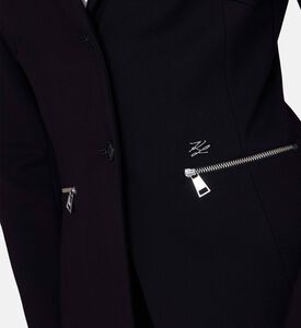 جاكيت طويل الأكمام بزر واحد