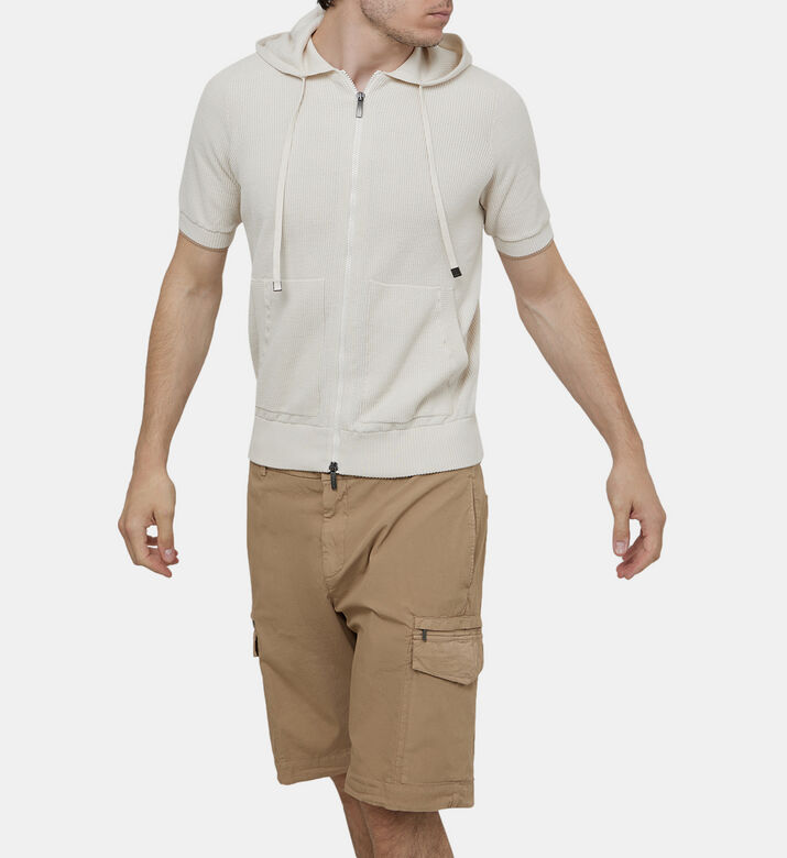 جاكيت قطن بغطاء رأس ميكرو ريب